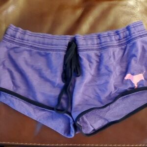 Victoria's Secret PINK purple and black cotton shorts